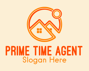 Orange House Realtor logo design