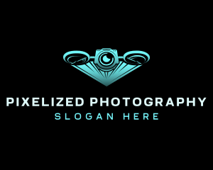 Drone Camera Photography logo design