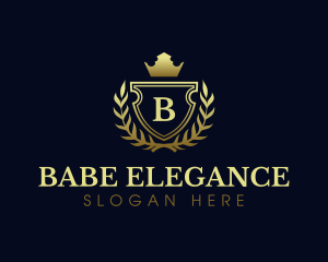 Elegant Crest Shield logo design