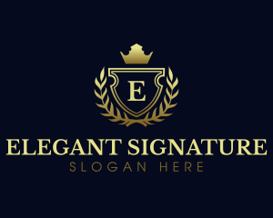 Elegant Crest Shield logo design