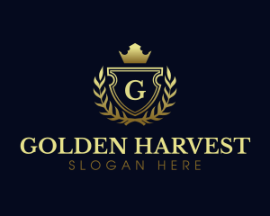 Elegant Crest Shield logo design