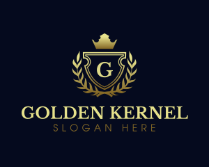 Elegant Crest Shield logo design