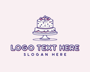 Wedding Cake Dessert logo