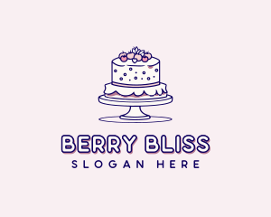 Wedding Cake Dessert logo design