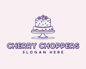 Wedding Cake Dessert logo design