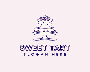 Wedding Cake Dessert logo design