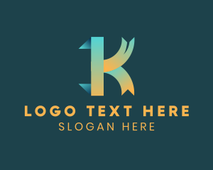 Media Advertising Letter K Agency Logo