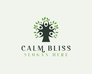 Wellness Spa Tree logo design