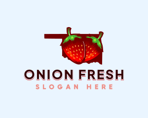 Strawberry Fruit Oklahoma logo design