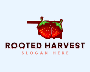 Strawberry Fruit Oklahoma logo design