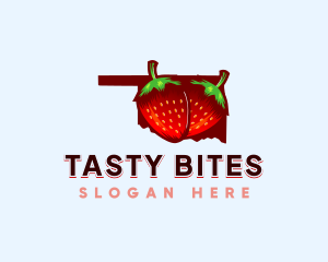 Strawberry Fruit Oklahoma logo design