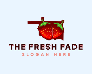 Strawberry Fruit Oklahoma logo design