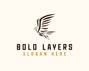 Wild Eagle Bird  logo design