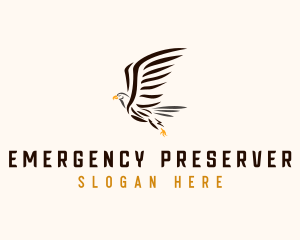 Wild Eagle Bird  logo design