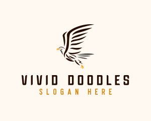 Wild Eagle Bird  logo design