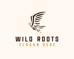 Wild Eagle Bird  logo design