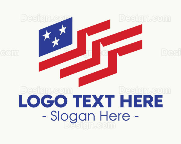 Patriot American Flag Logo