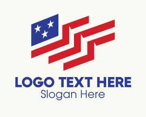 Patriot American Flag Logo