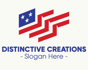 Patriot American Flag logo design