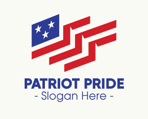 Patriot American Flag logo design