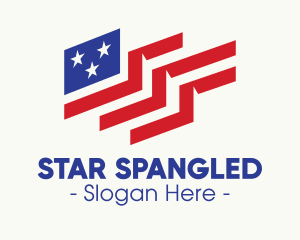 Patriot American Flag logo design