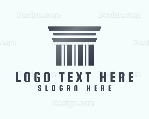 Silver Greek Pillar Logo