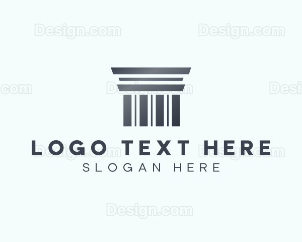 Silver Greek Pillar Logo