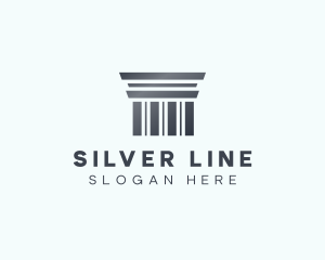 Silver Greek Pillar logo design