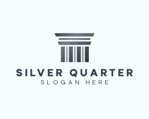 Silver Greek Pillar logo design