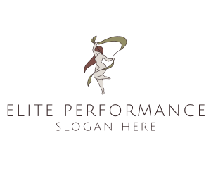 Woman Gymnastics Performer logo