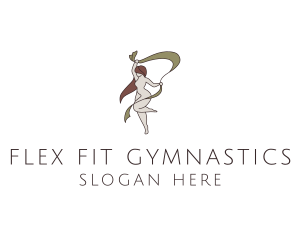 Woman Gymnastics Performer logo