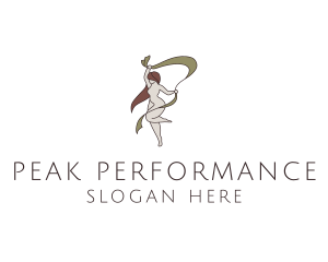 Woman Gymnastics Performer logo