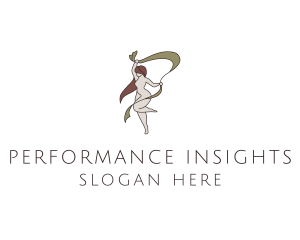 Woman Gymnastics Performer logo
