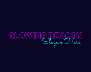 Neon Business Signature logo design