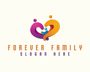 Family Support Heart logo design