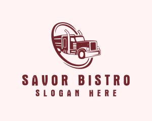 Shipping Logistic Truck Logo