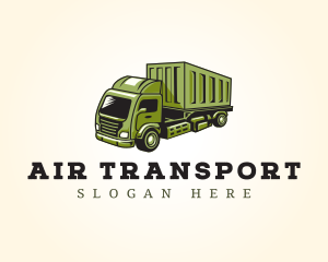 Cargo Import Delivery Truck logo design