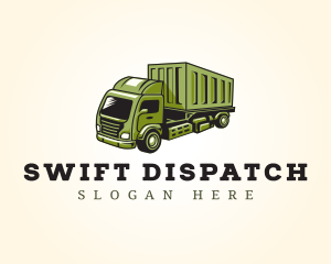 Cargo Import Delivery Truck logo design