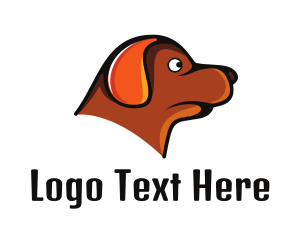 Brown Dachshund Dog logo