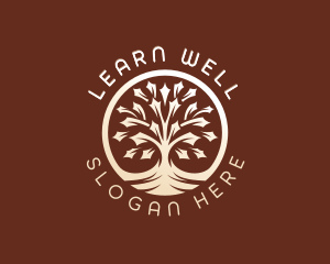 Nature Wellness Tree logo design