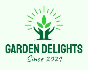 Garden Plant Hands logo design