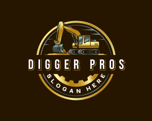 Heavy Duty Excavator Builder logo design