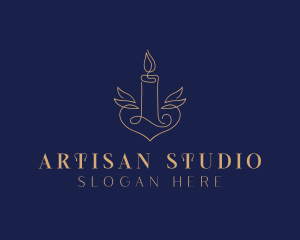 Candle Artisanal Souvenir logo design