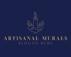 Candle Artisanal Souvenir logo design