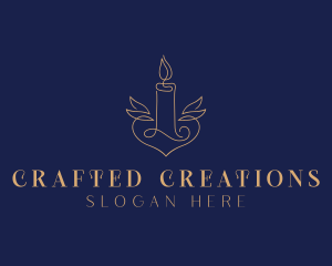 Candle Artisanal Souvenir logo design