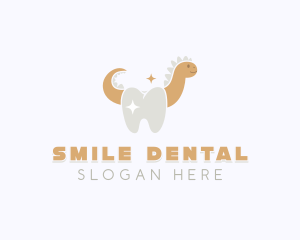 Dinosaur Tooth Orthodontist logo design