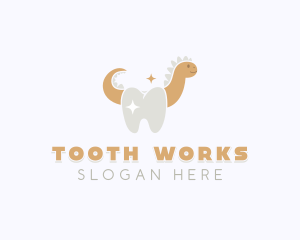 Dinosaur Tooth Orthodontist logo