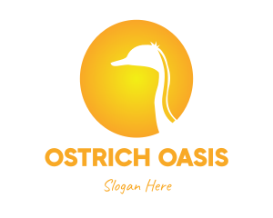 Gradient Sun Ostrich logo