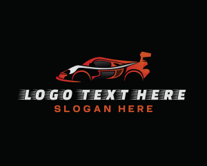 Red Racing Sports Car logo