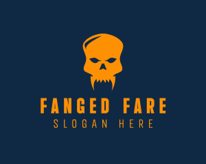 Fang Skull Skeleton logo